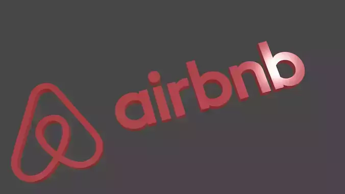 Airbnb logo 3D print model