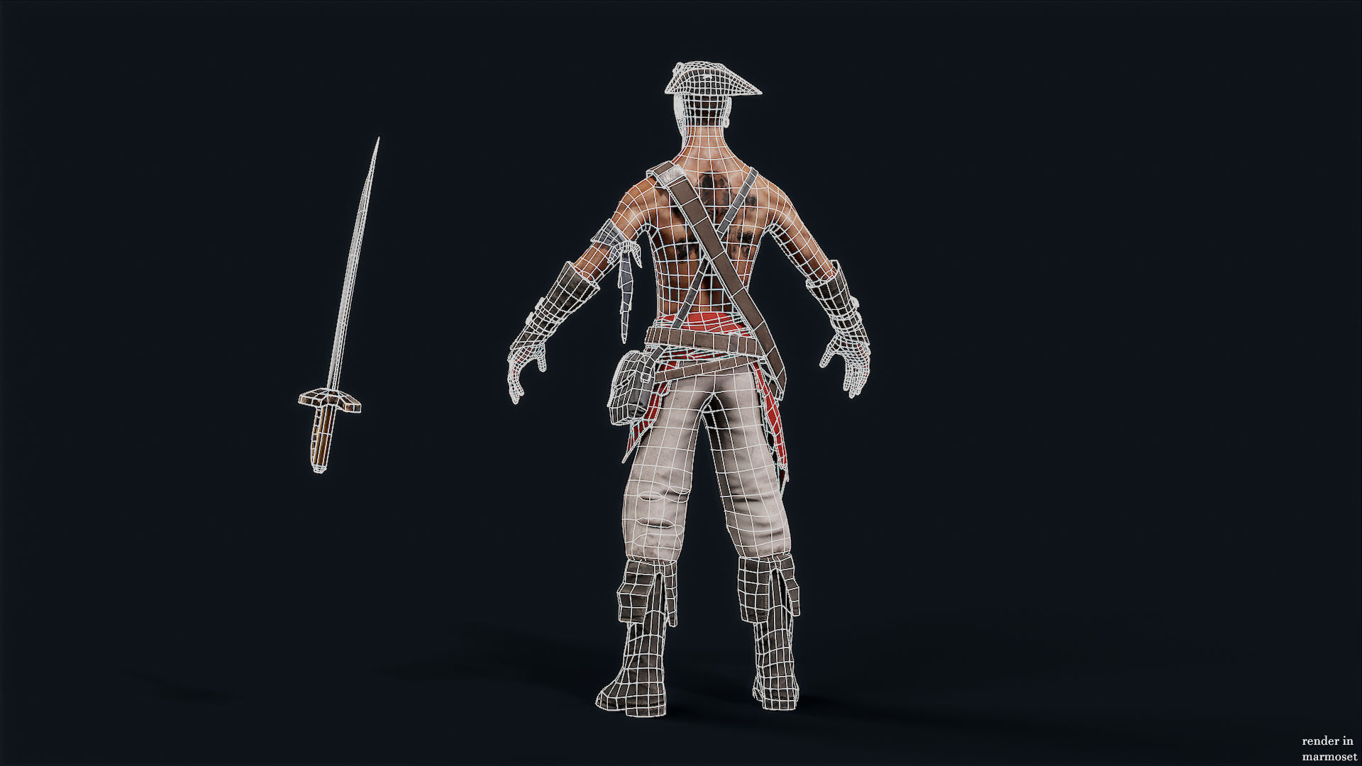 PIRATE R1 Low-poly 3D model_12