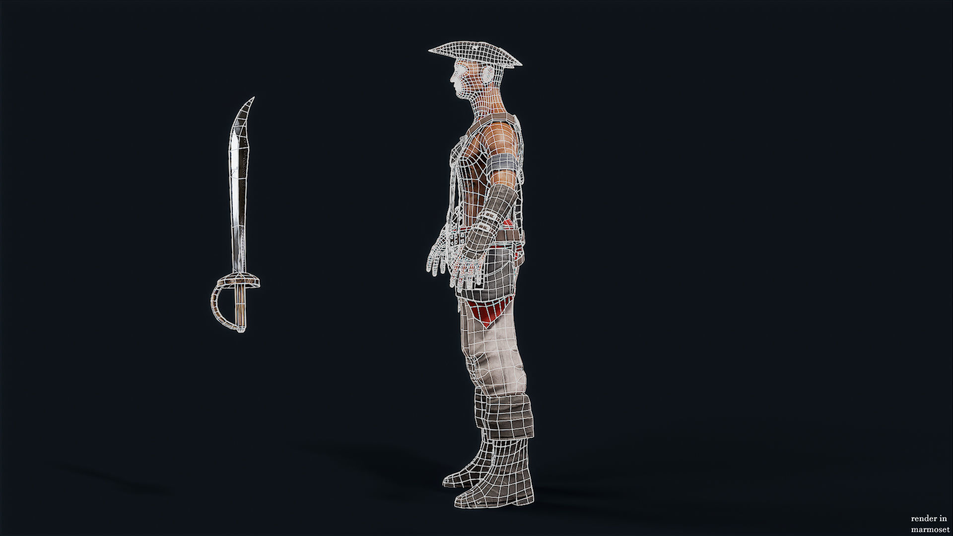 PIRATE R1 Low-poly 3D model_15