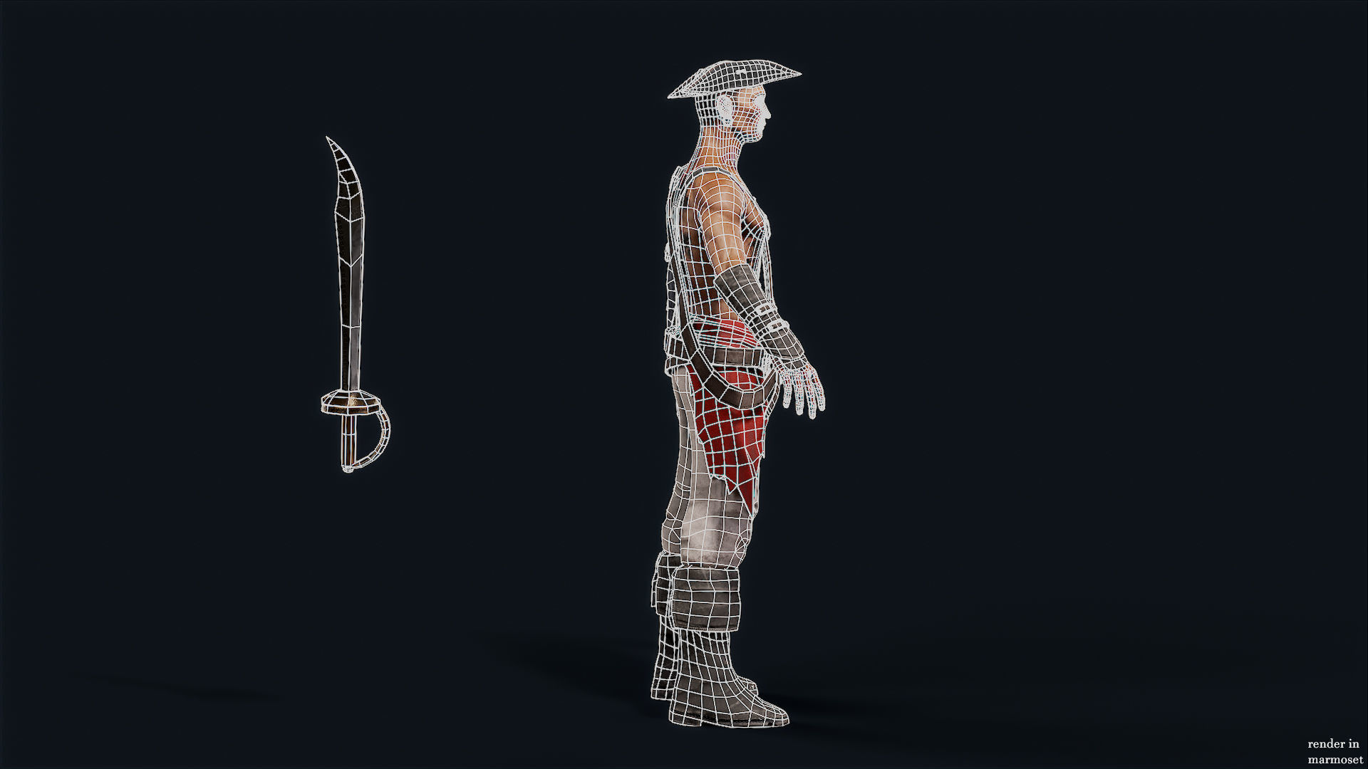 PIRATE R1 Low-poly 3D model_14