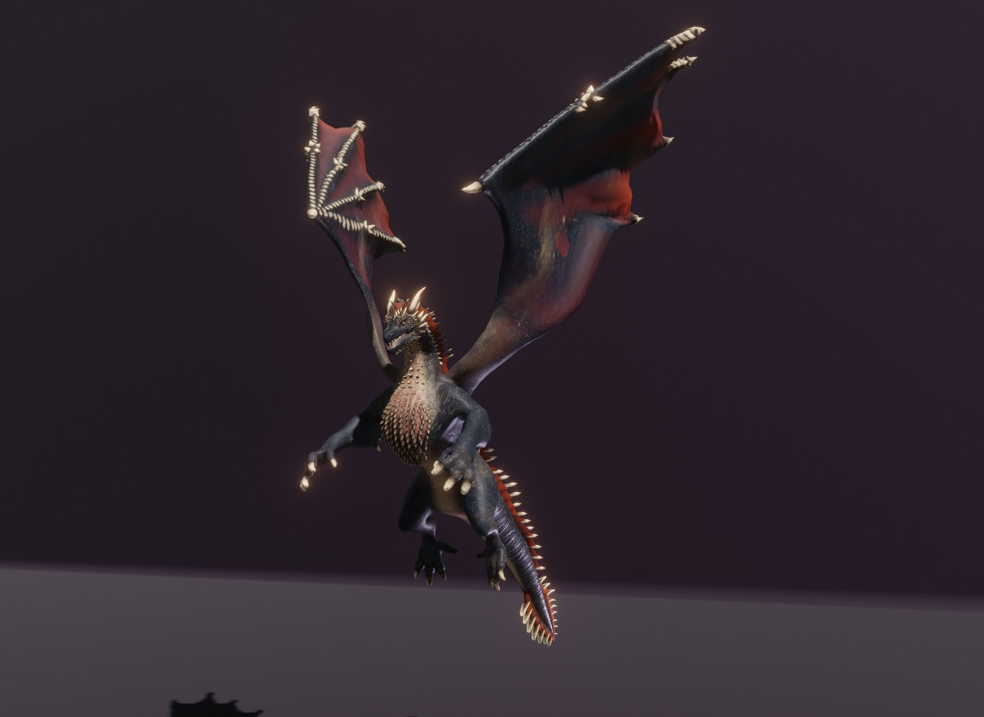 Realistic Animated Dragons 3d Model Pack Low-poly 3D model_27