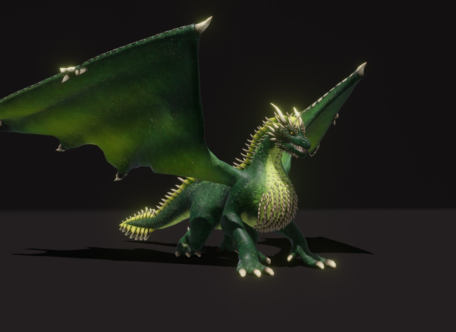 Realistic Animated Dragons 3d Model Pack Low-poly 3D model_31