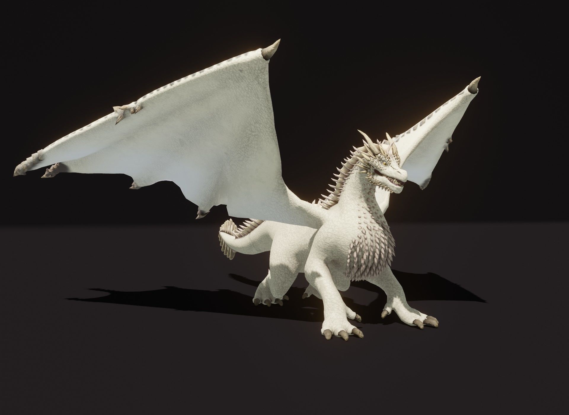 Realistic Animated Dragons 3d Model Pack Low-poly 3D model_43