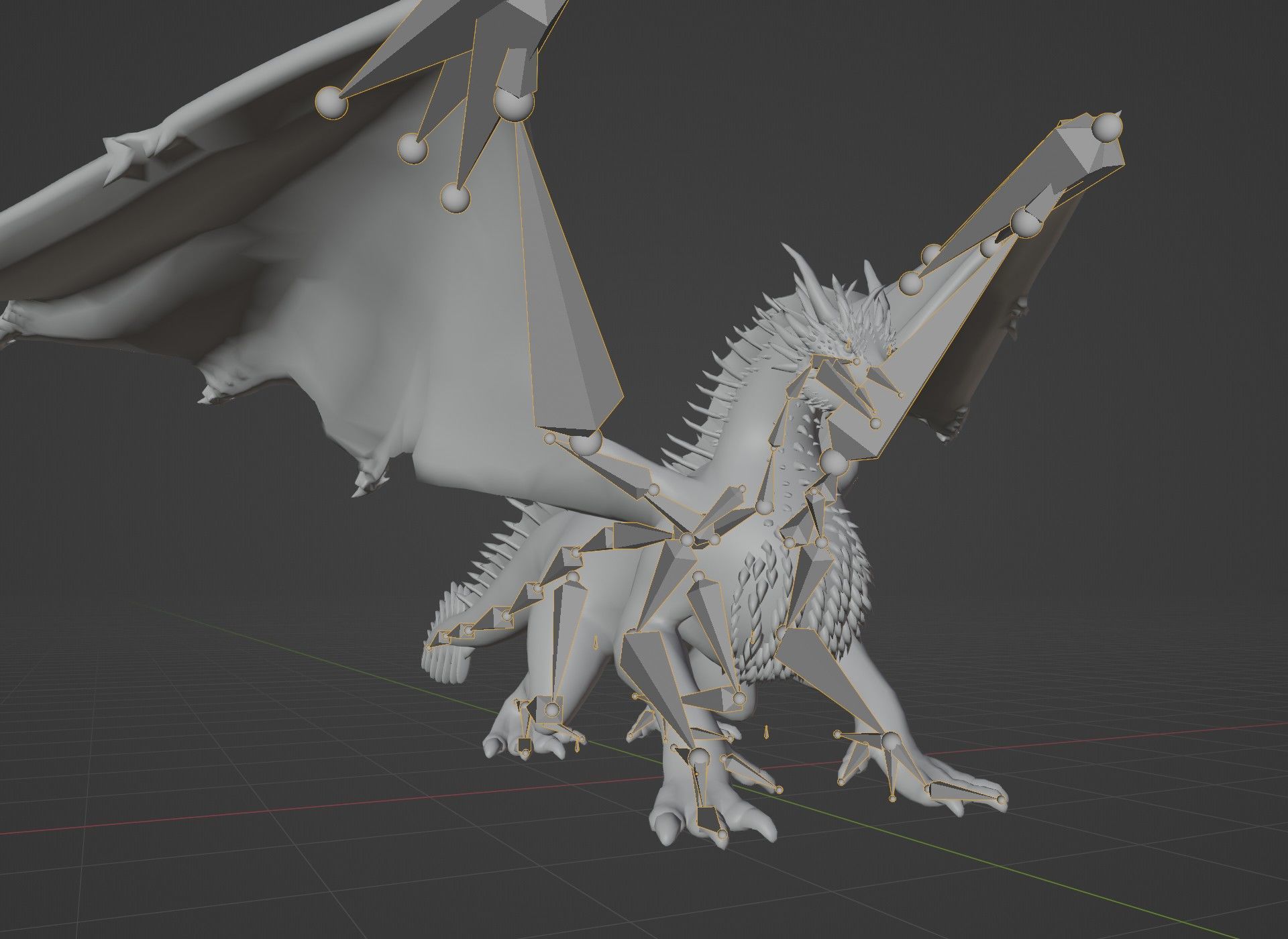 Realistic Animated Dragons 3d Model Pack Low-poly 3D model_52