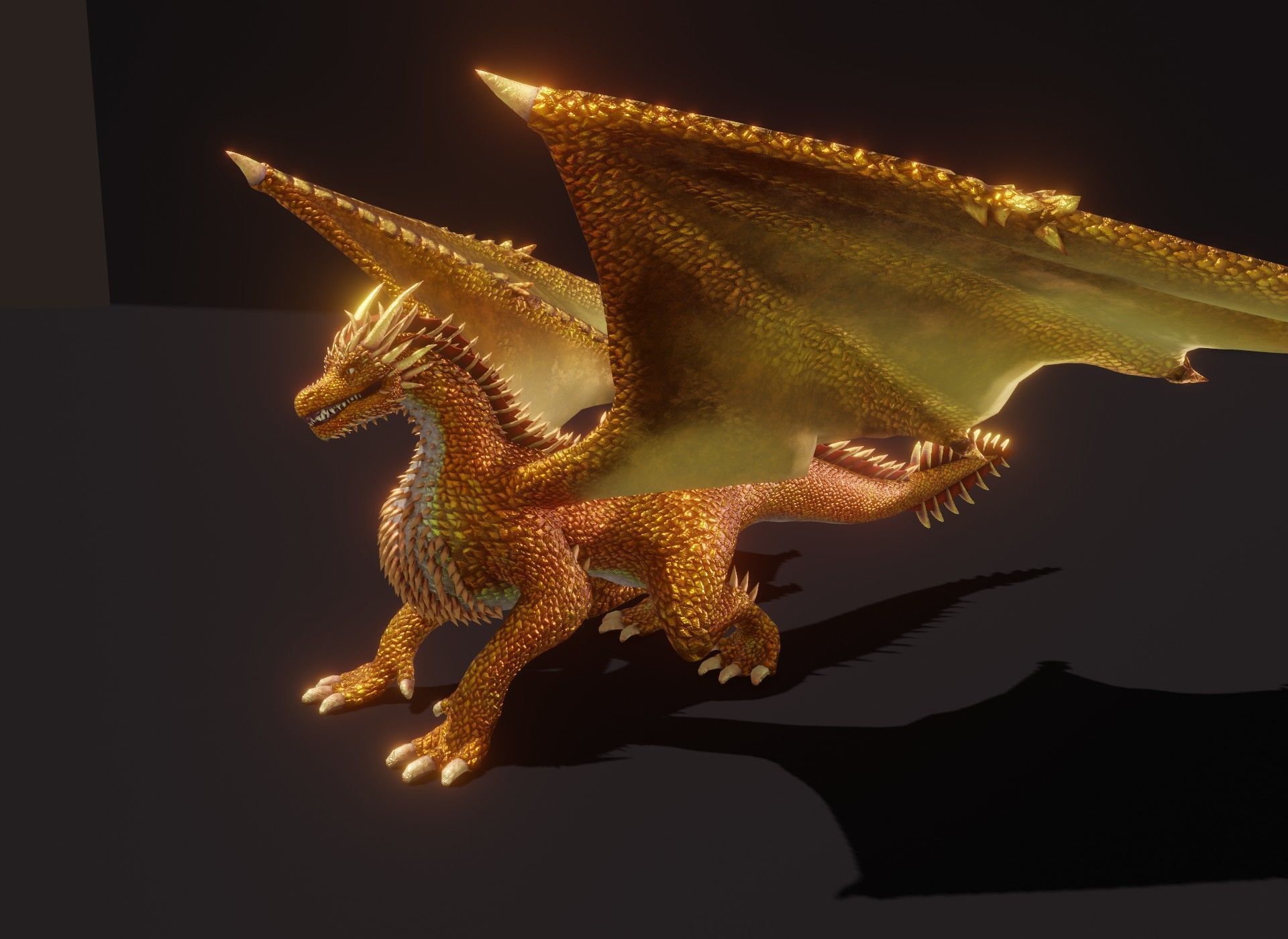 Realistic Animated Dragons 3d Model Pack Low-poly 3D model_50