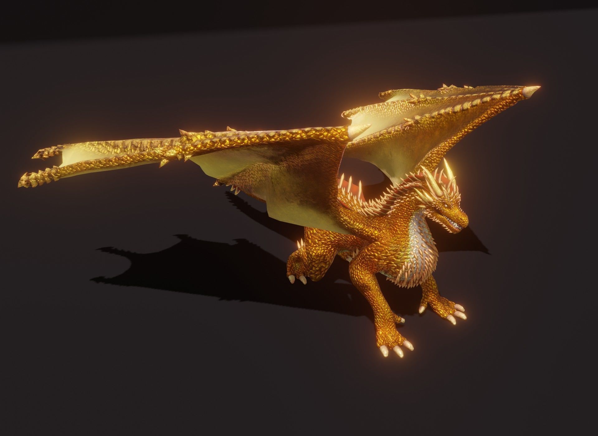 Realistic Animated Dragons 3d Model Pack Low-poly 3D model_49