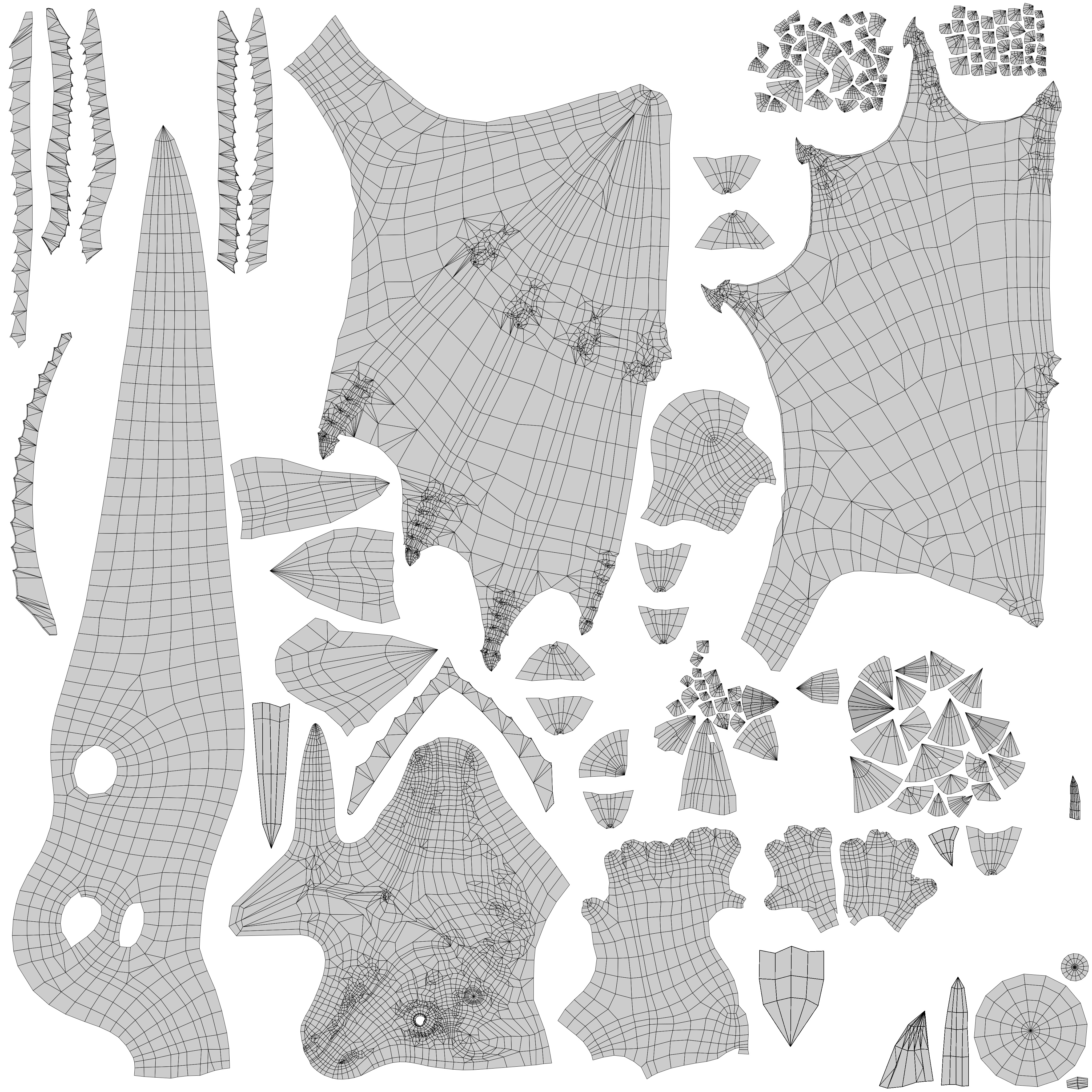 Realistic Animated Dragons 3d Model Pack Low-poly 3D model_53