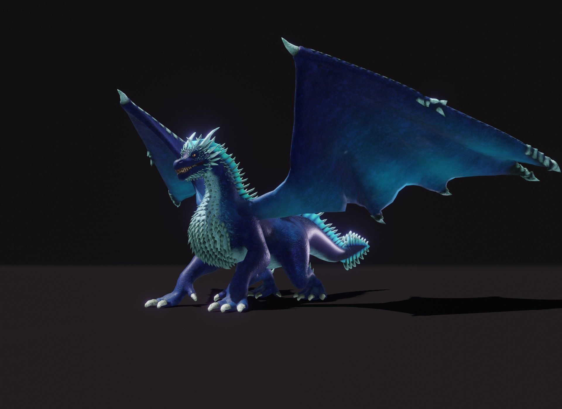 Realistic Animated Dragons 3d Model Pack Low-poly 3D model_40