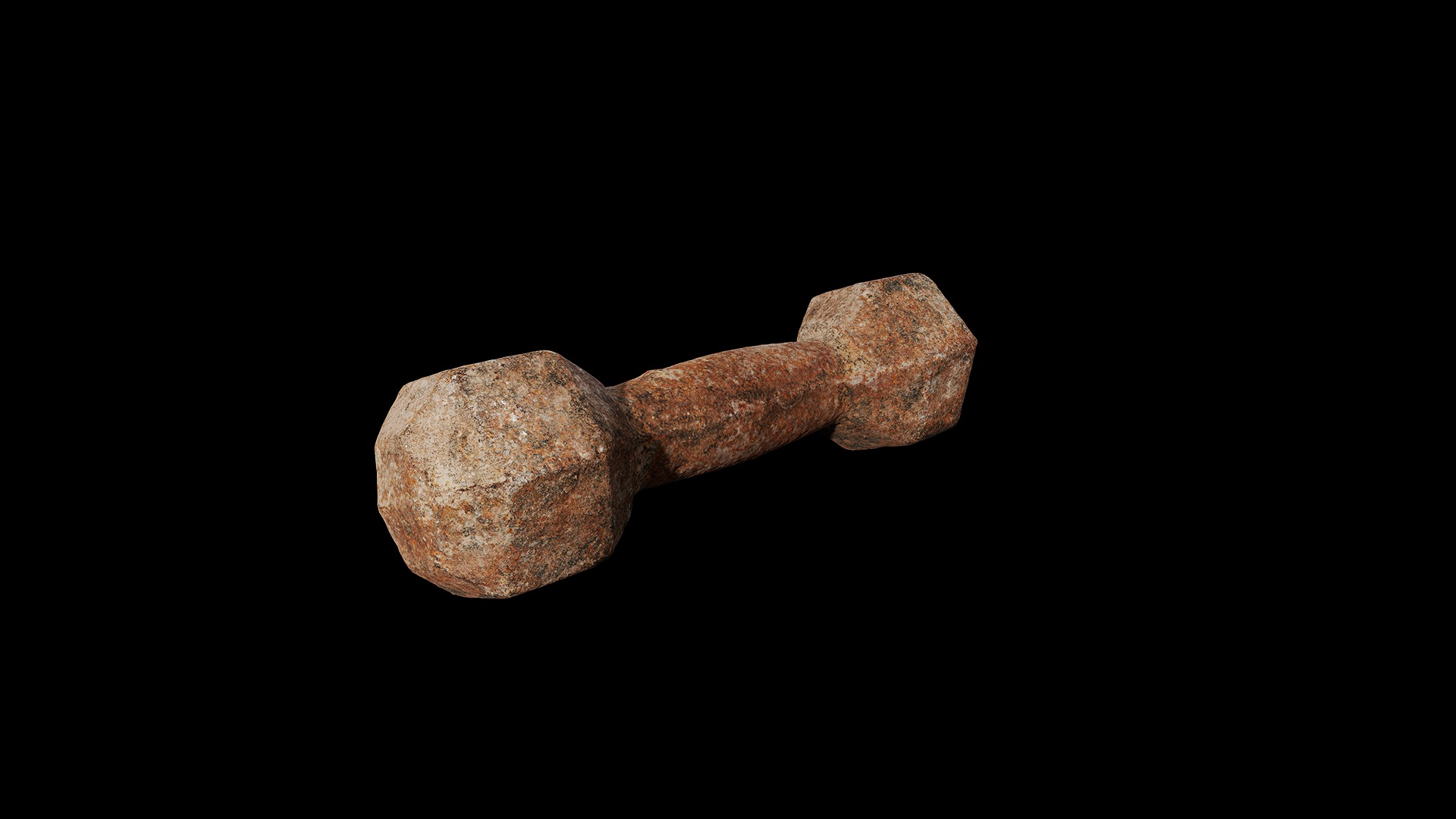 Anydrafts Dumbbell 01 Low-poly 3D model_7