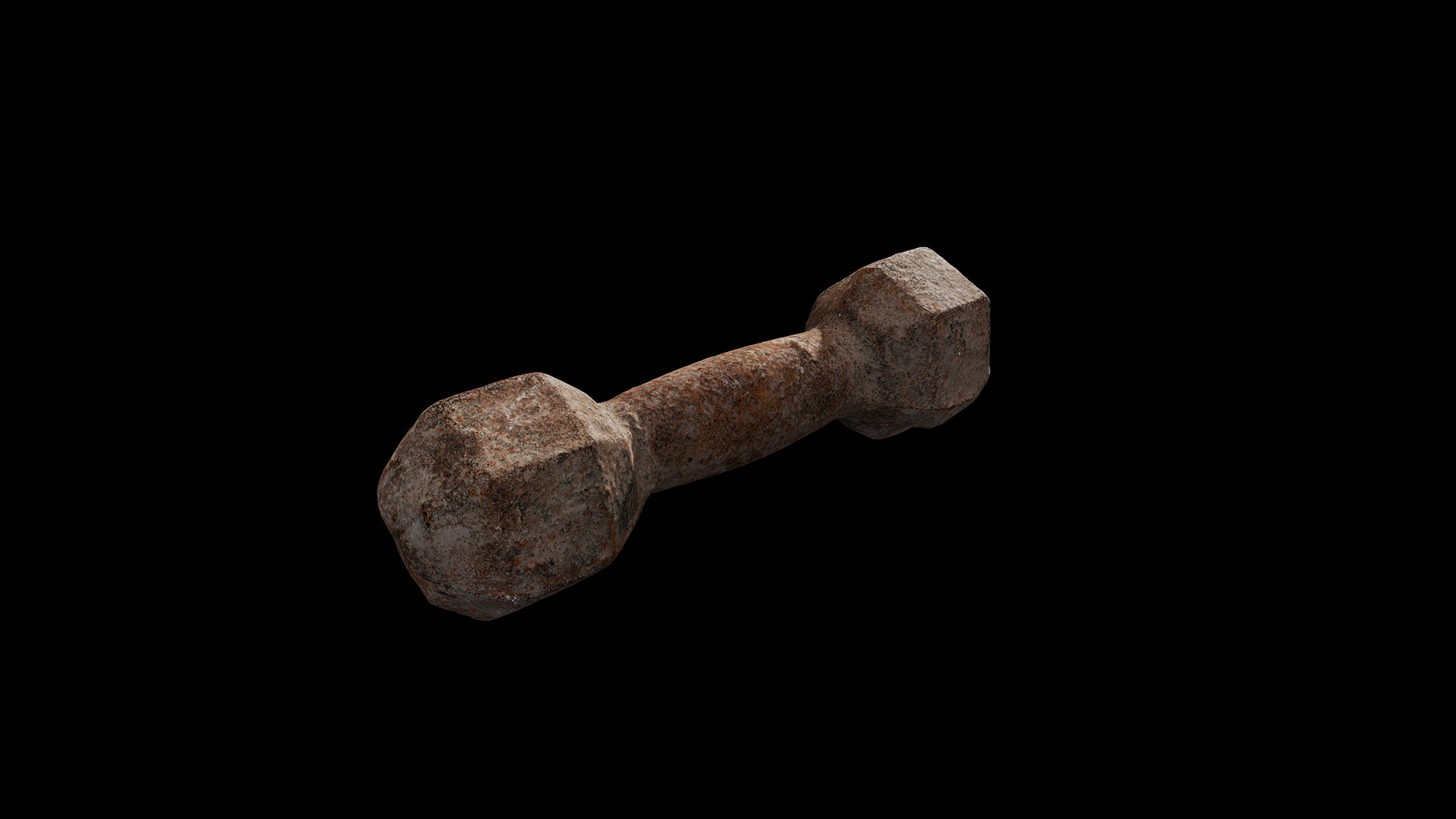 Anydrafts Dumbbell 01 Low-poly 3D model_1