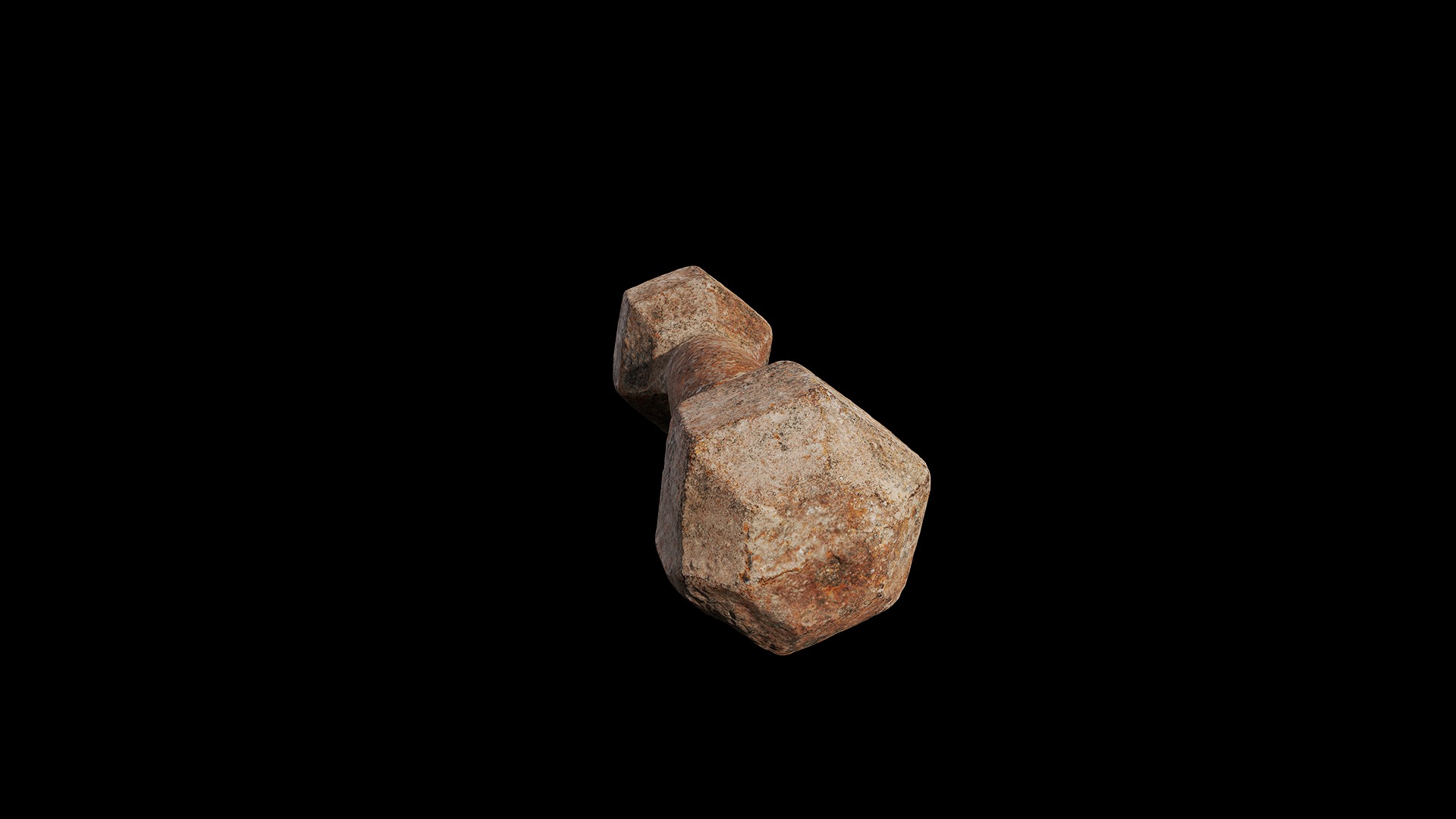 Anydrafts Dumbbell 01 Low-poly 3D model_3