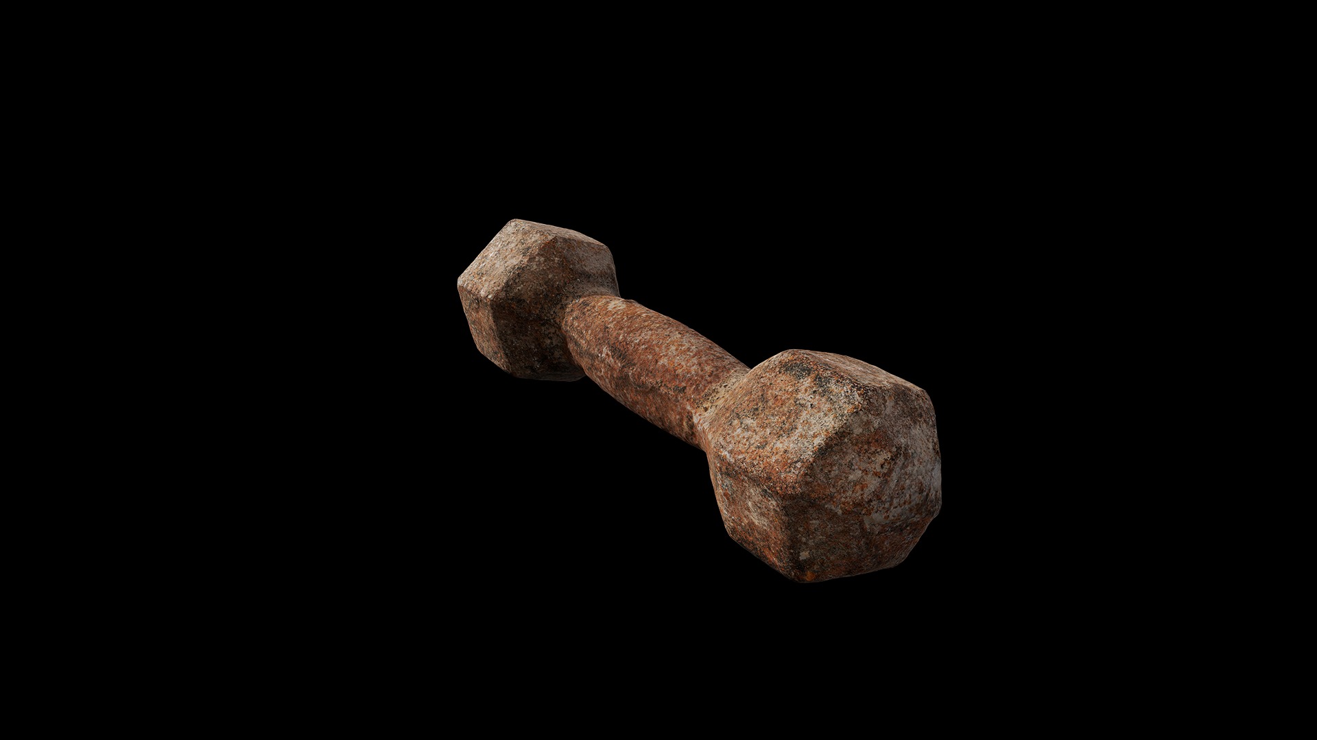 Anydrafts Dumbbell 01 Low-poly 3D model_6