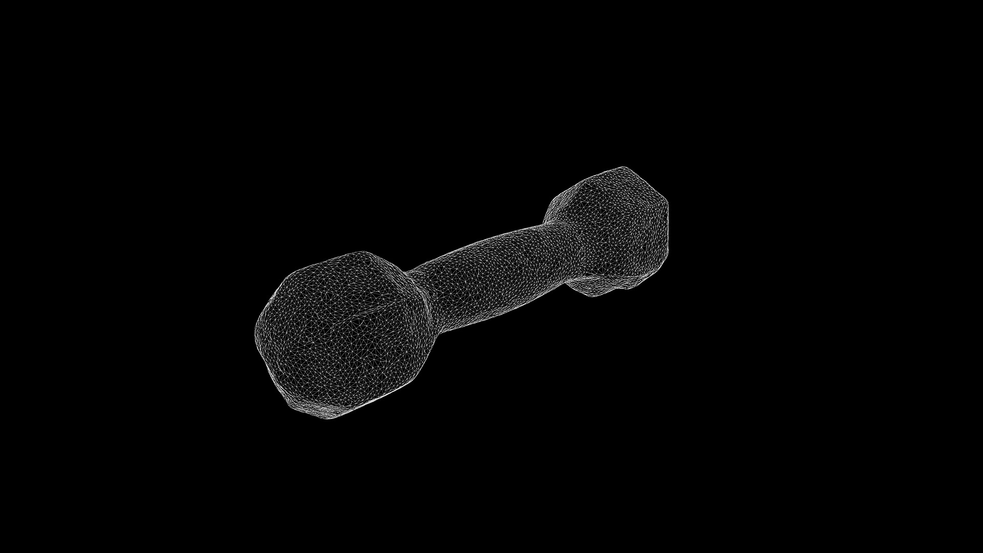 Anydrafts Dumbbell 01 Low-poly 3D model_2