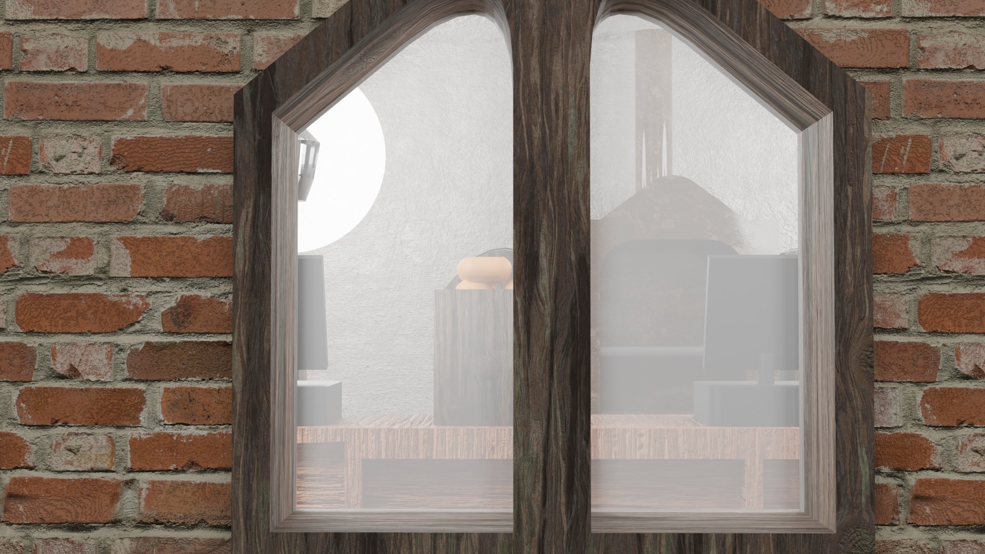 Rustic Bakery Interior and Exterior Environment 3D model_5