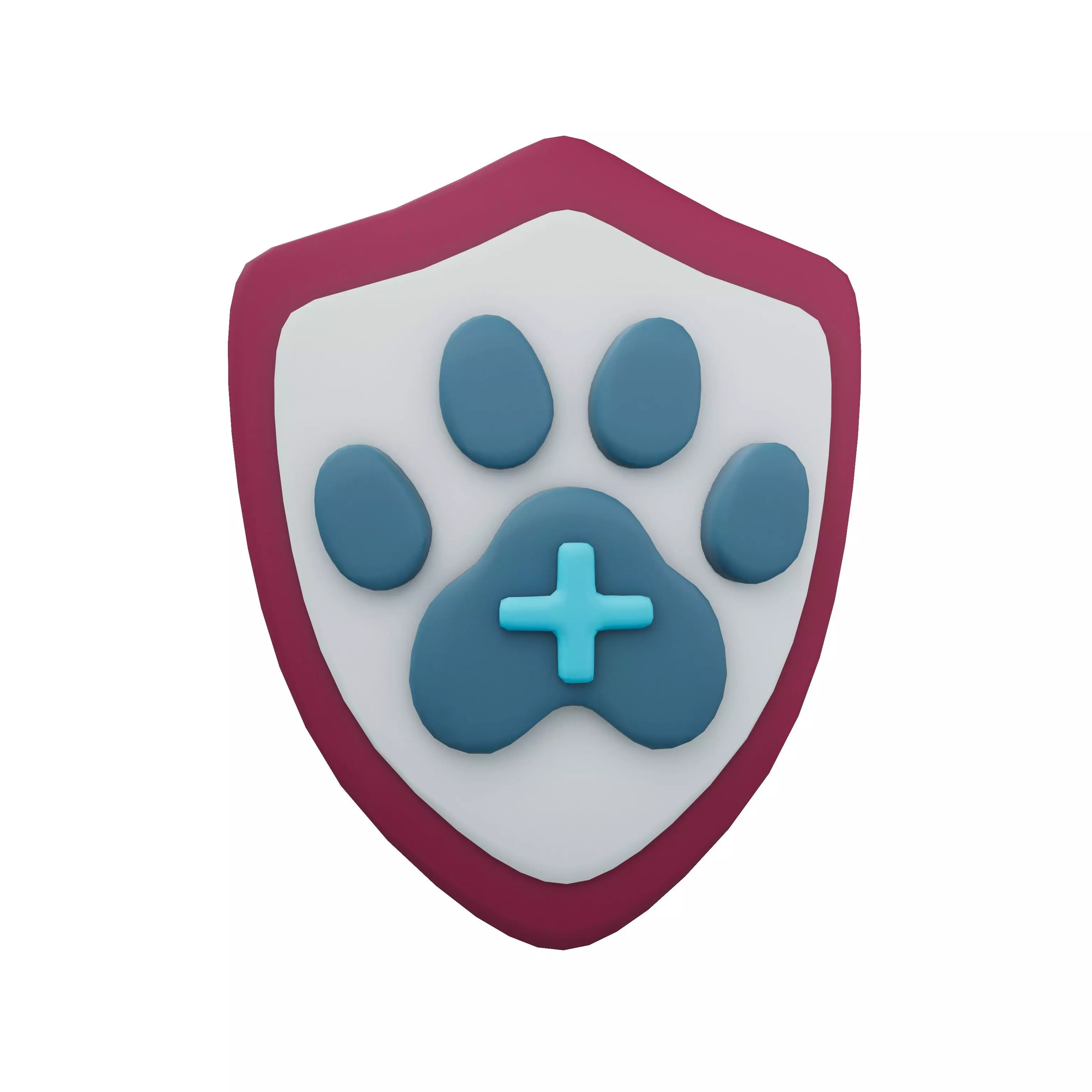 Pet Insurance Icon v1 002 Low-poly 3D model_0