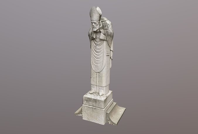 Saint Denis statue 3D model