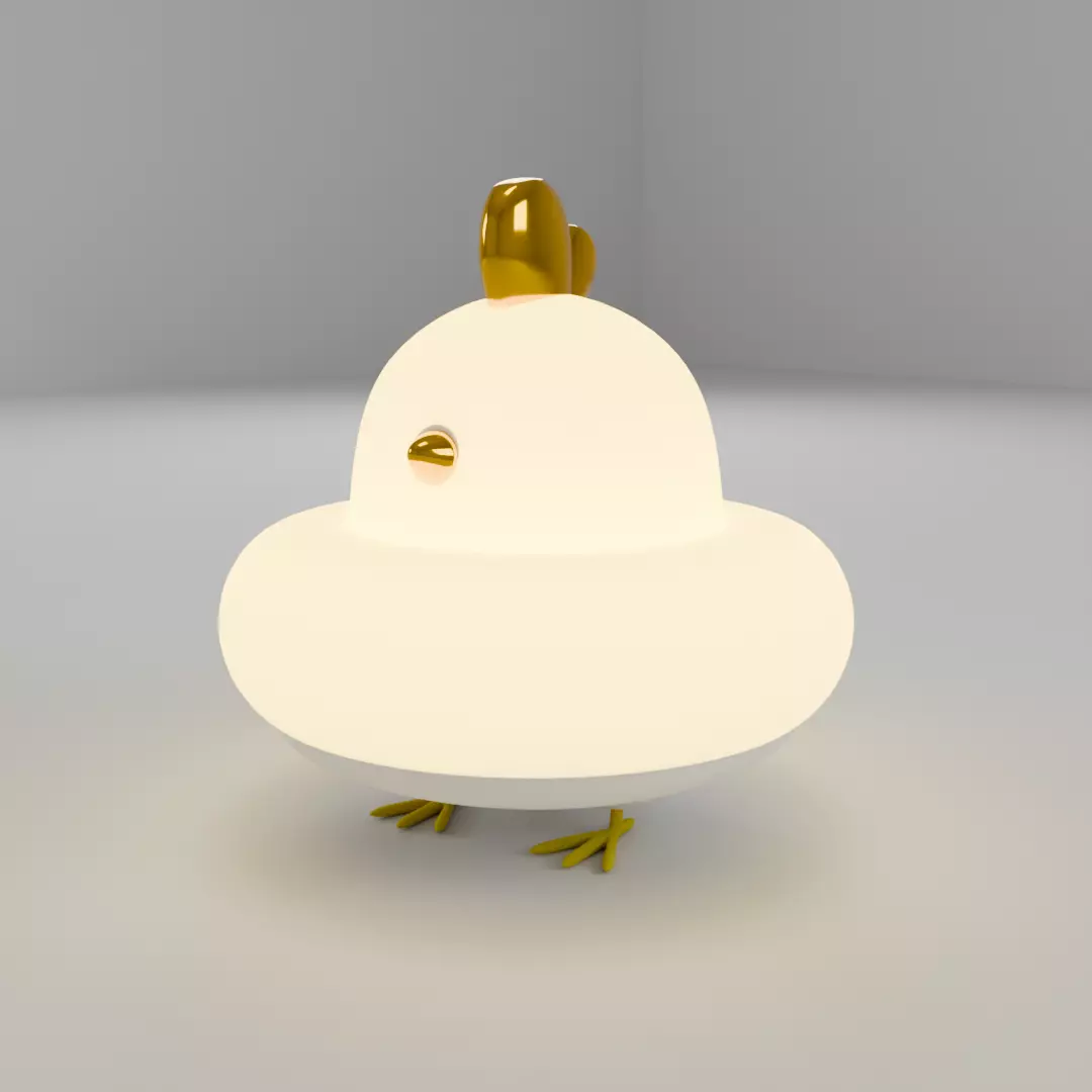 Simplified Chicken Free low-poly 3D model