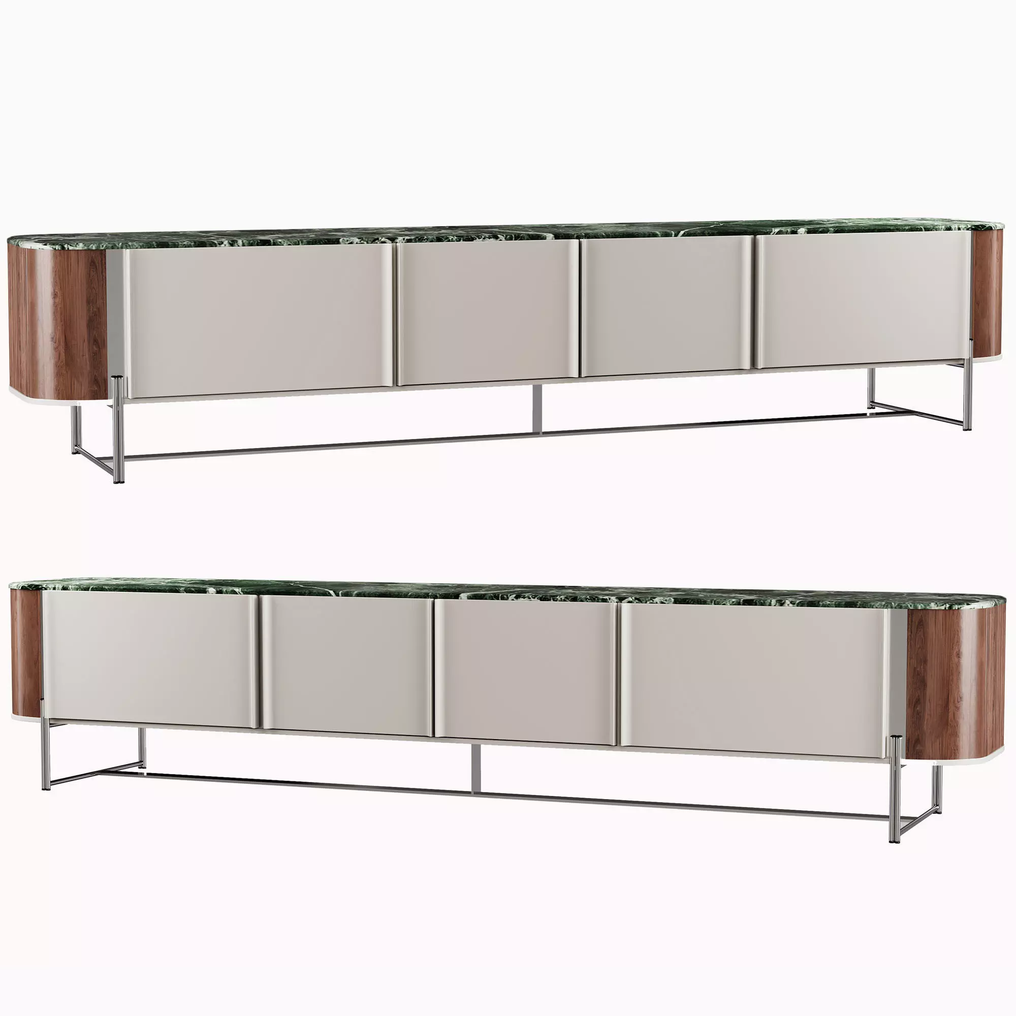 Cabinet by TV cabinet by dinner cabinet-01 Free 3D model