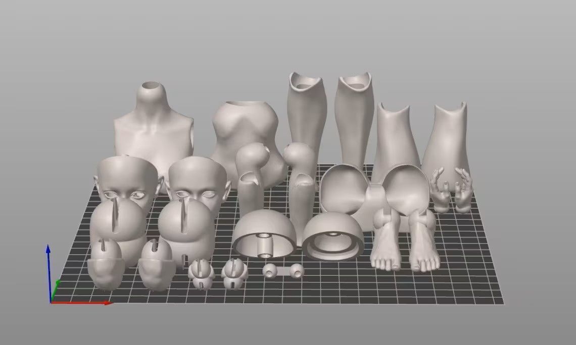 BJD teenage 3D print model_8