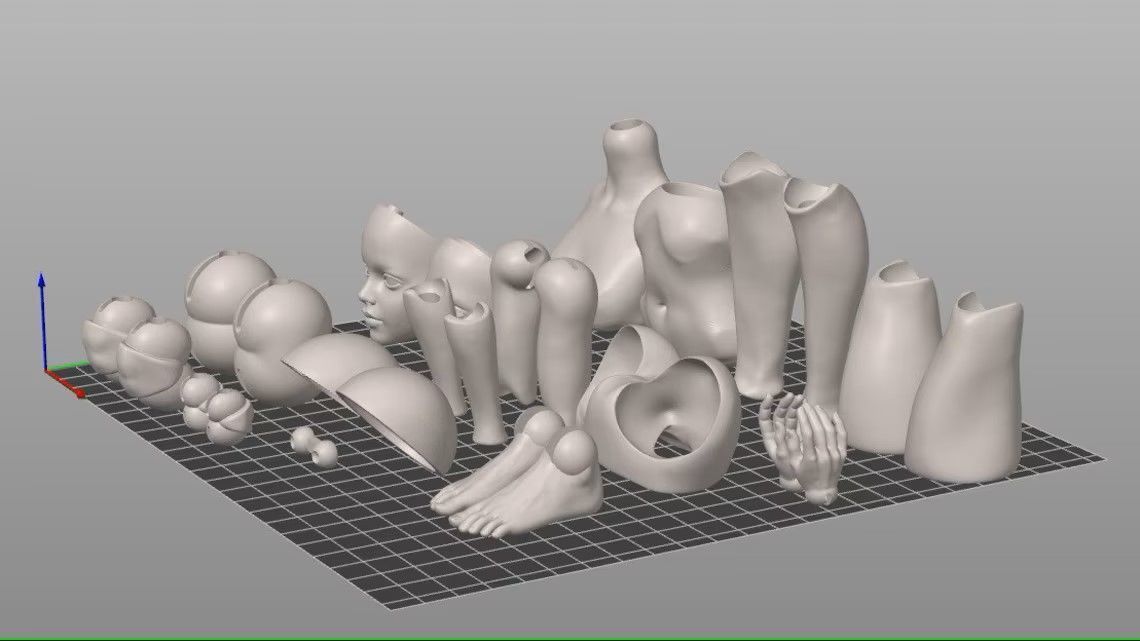 BJD teenage 3D print model_9