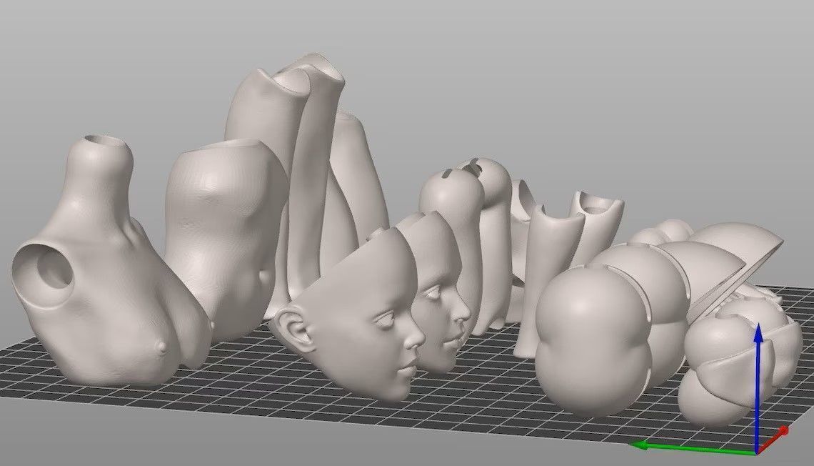 BJD teenage 3D print model_6