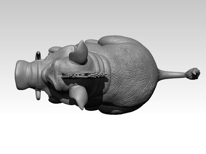 Kawaii Mini Wild Boar 3D print model_4