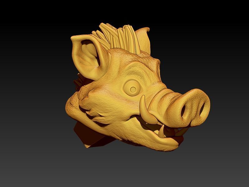 Kawaii Mini Wild Boar 3D print model_8