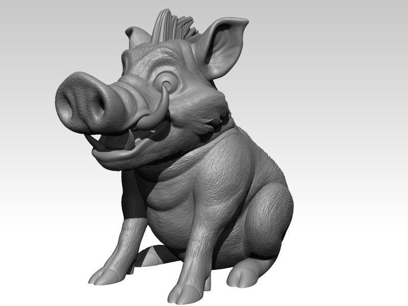 Kawaii Mini Wild Boar 3D print model_6
