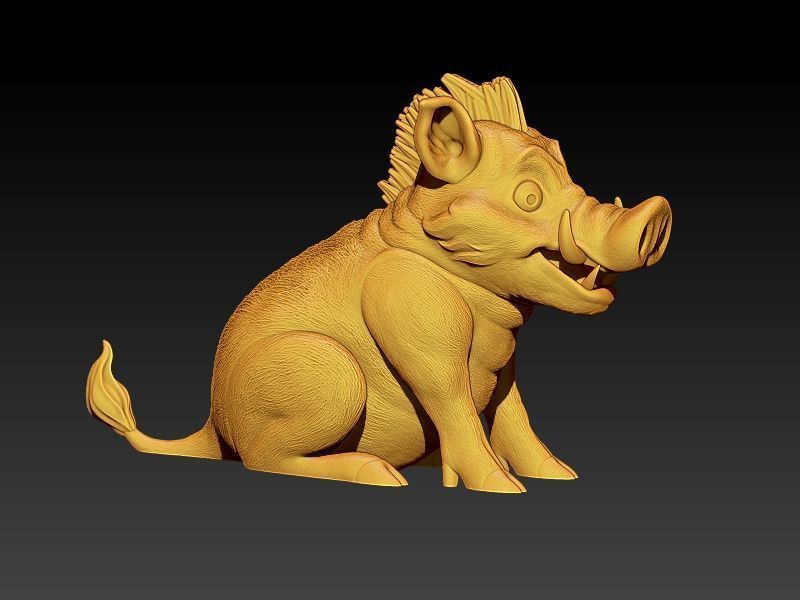 Kawaii Mini Wild Boar 3D print model_11