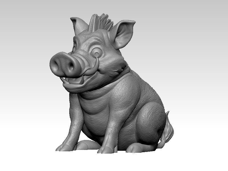 Kawaii Mini Wild Boar 3D print model_5