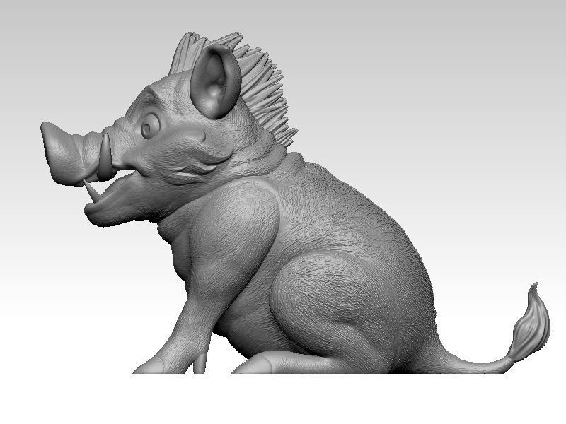 Kawaii Mini Wild Boar 3D print model_2