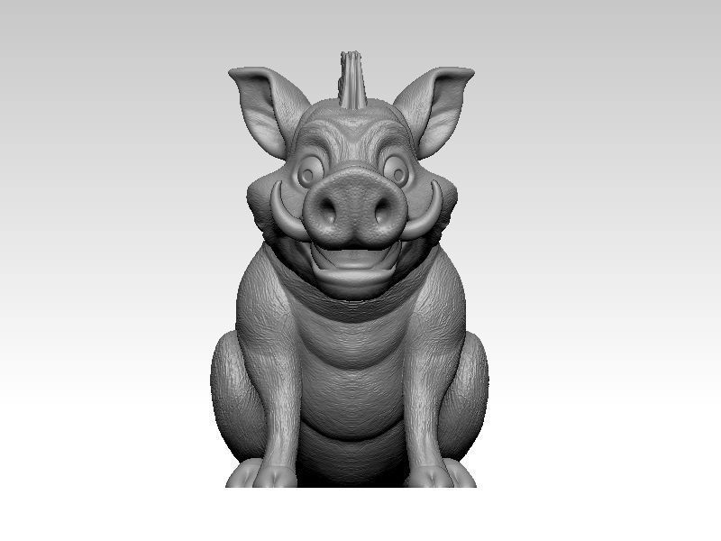 Kawaii Mini Wild Boar 3D print model_1
