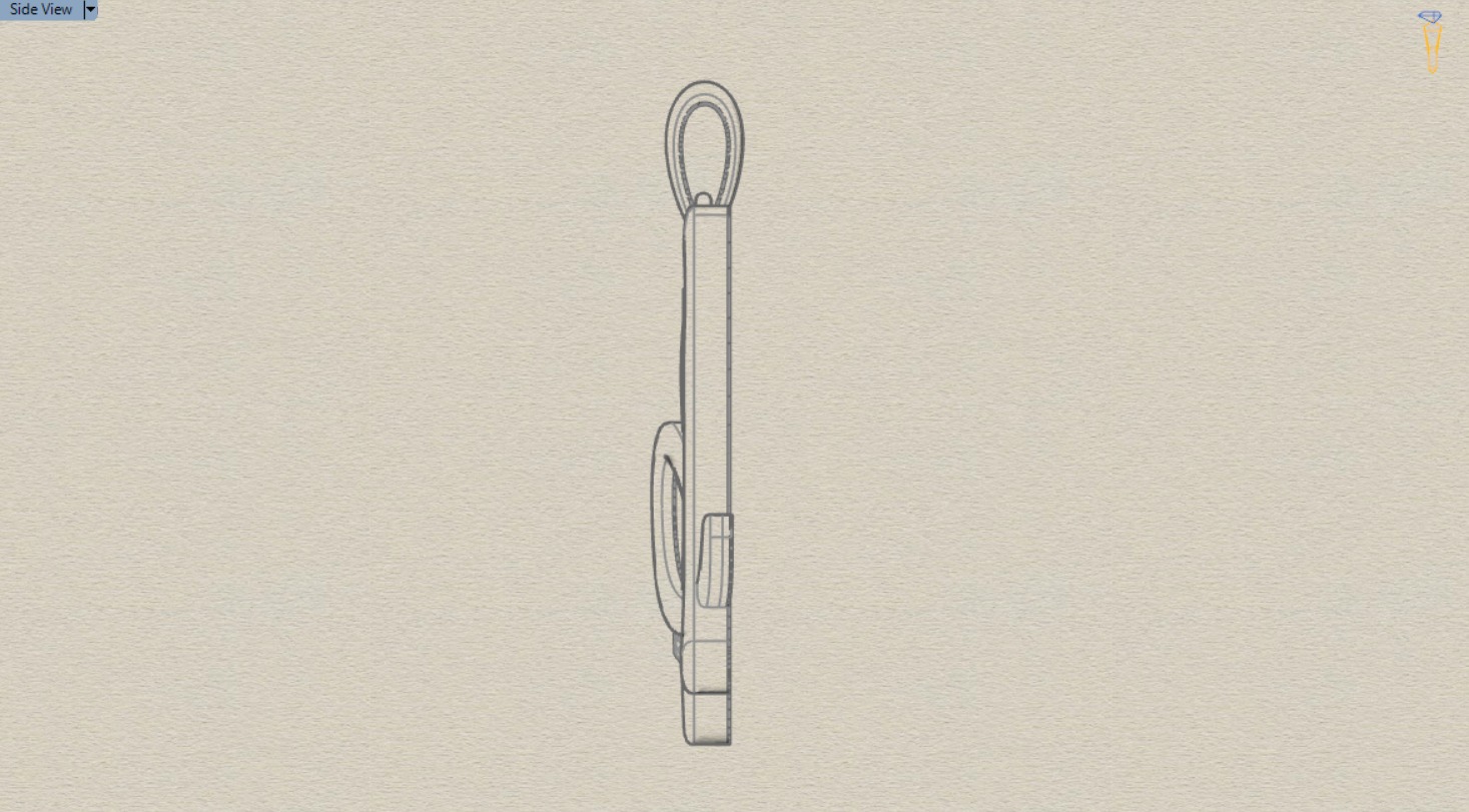 letter A STL 3D pendant jp0049 3D print model_15