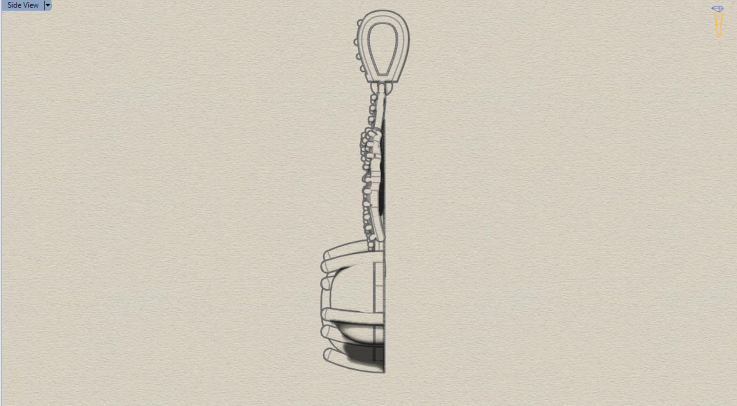 cherry jewelry pendant jp0133 3D print model_14