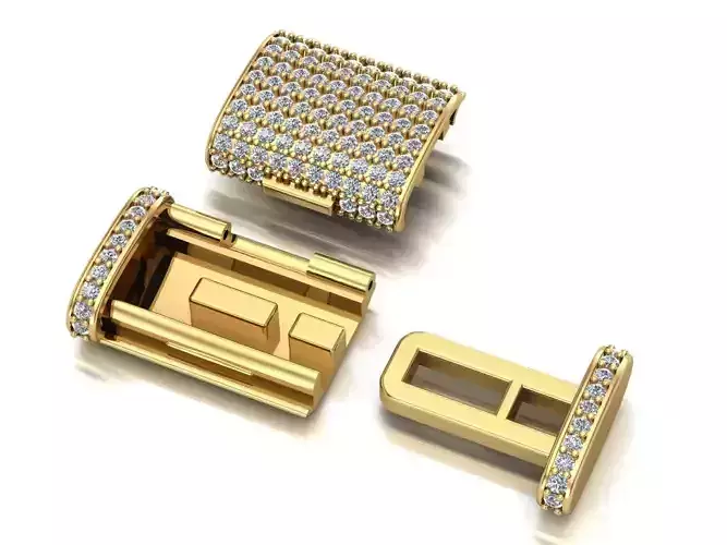 clasp cuban chain big oval shape  