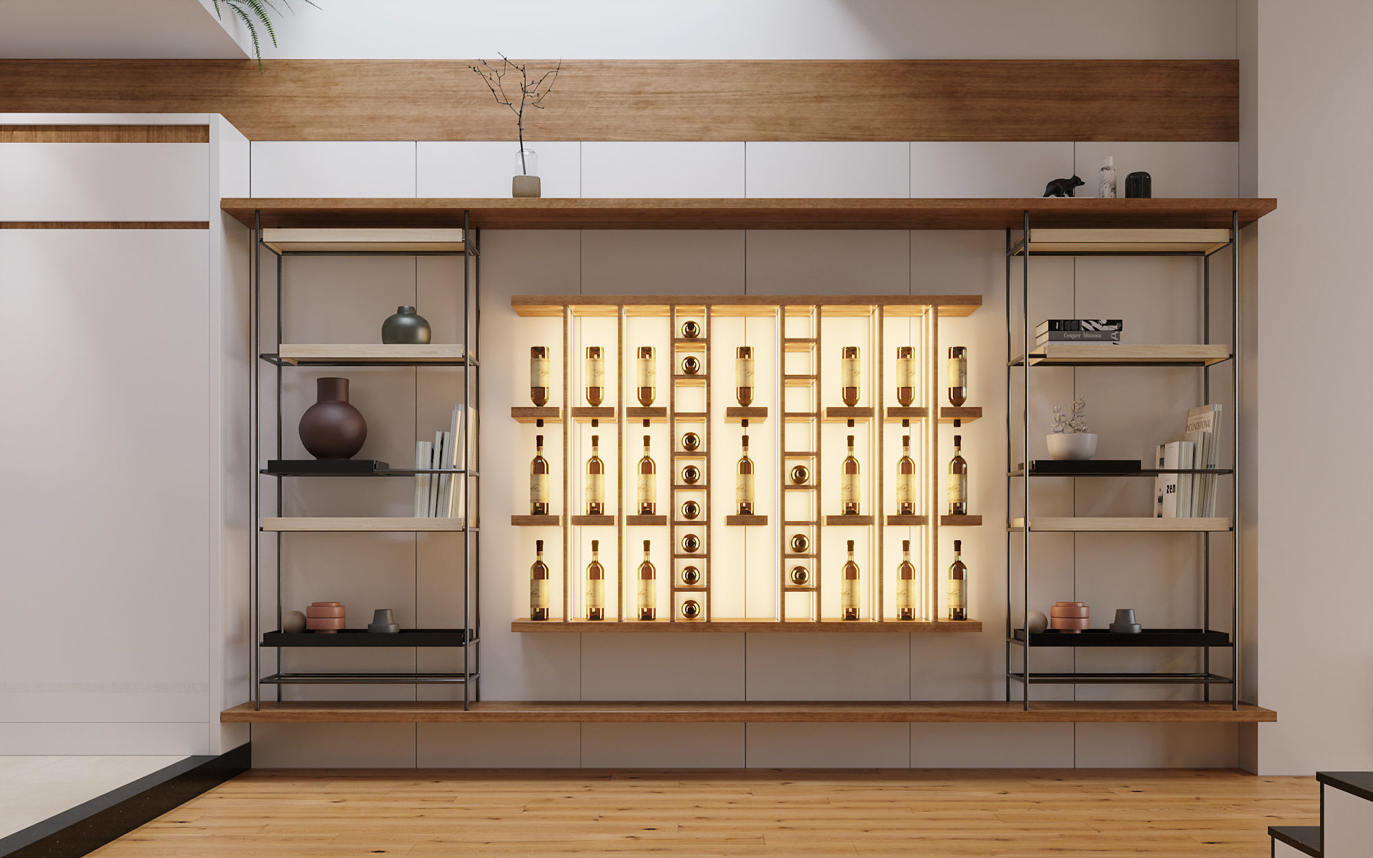 Scandinavian Living Room 3D model 3D model_3