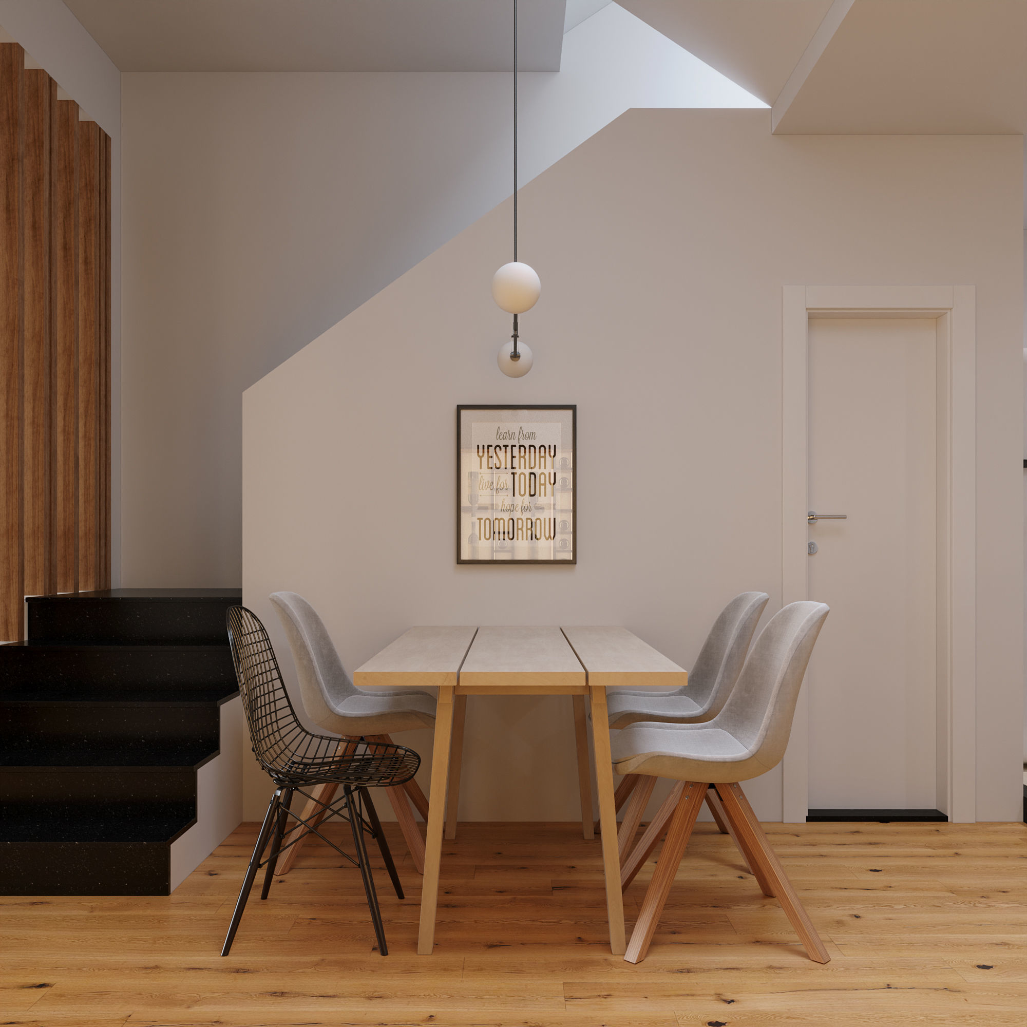 Scandinavian Living Room 3D model 3D model_5