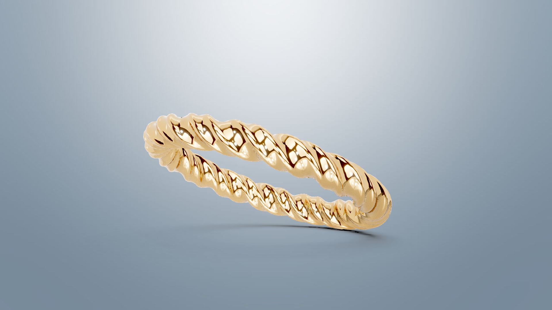 Rope Ring 3D print model_6