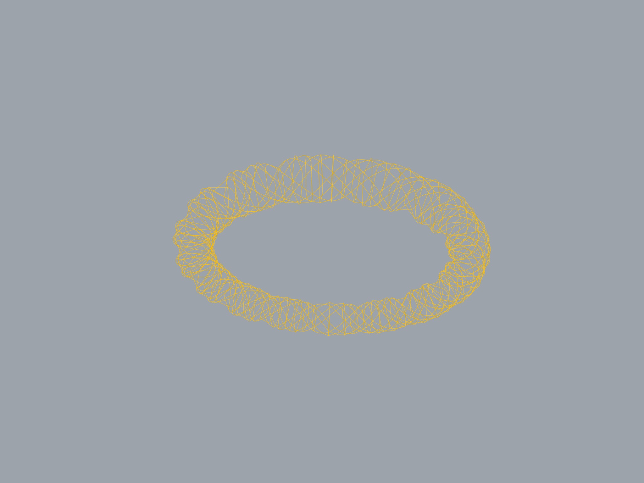 Rope Ring 3D print model_4