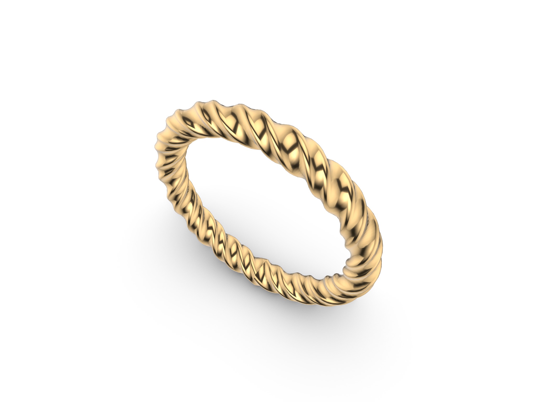 Rope Ring 3D print model_2