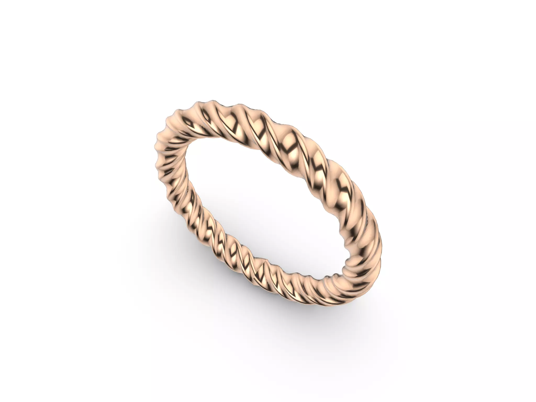 Rope Ring 3D print model_0