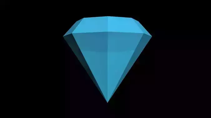 low-poly diamond