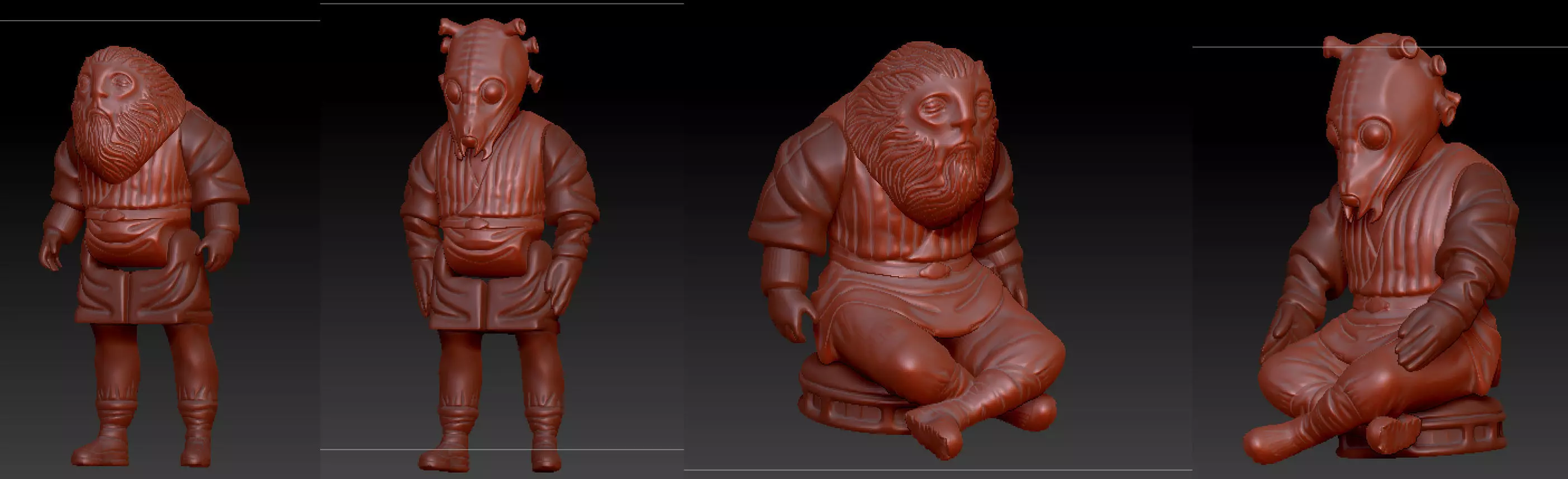 Star Wars Jedi Acolyte Younglings 3D print model_0