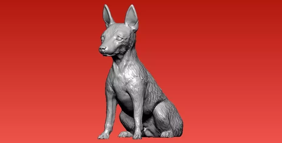 Orlie - toy - fox terier Dog model - 3D print 3D print model_0