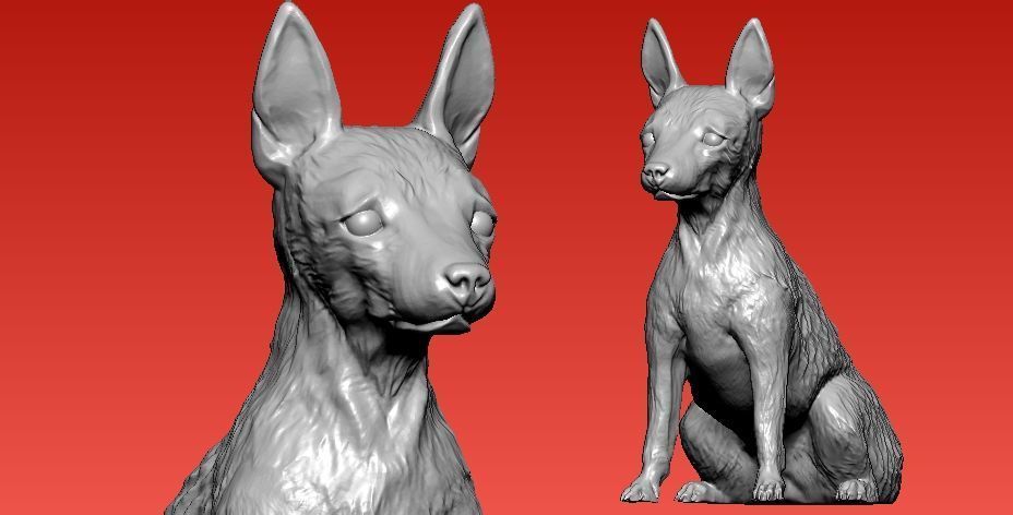 Orlie - toy - fox terier Dog model - 3D print 3D print model_2