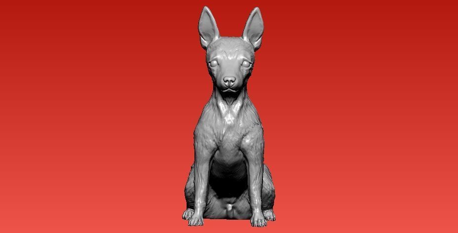Orlie - toy - fox terier Dog model - 3D print 3D print model_1