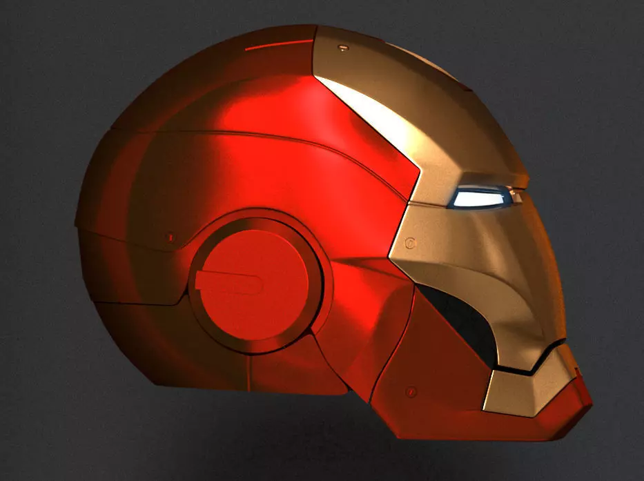 Helmet Iron Man Mark 6 Auto 3D print model_0
