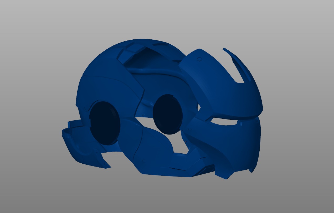 Helmet Iron Man Mark 6 Auto 3D print model_4