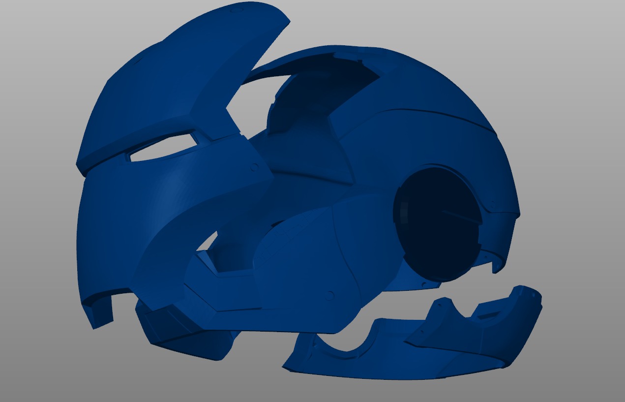 Helmet Iron Man Mark 6 Auto 3D print model_2