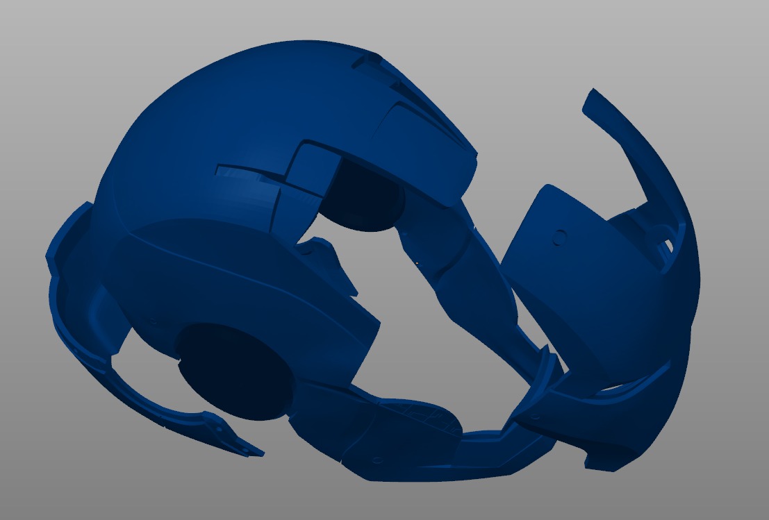 Helmet Iron Man Mark 6 Auto 3D print model_3